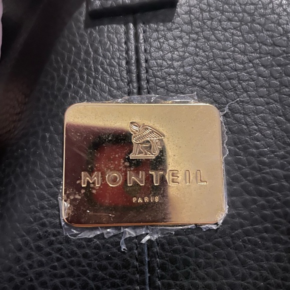 Monteil Paris Leather Tote Bag NWOT - Picture 2 of 12